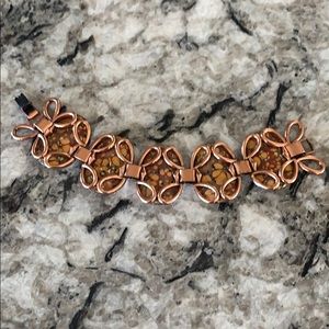 Vintage Matisse Copper Enamel Art Deco Bracelet